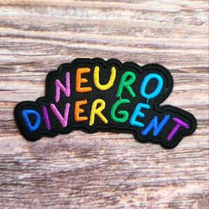 3/13$ Neuro Divergent Black Sounds Awareness Rainbow Mental Health Iron On Patch